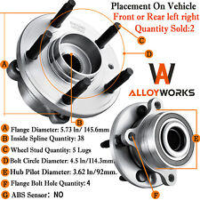 Pair 2 Rear Front Wheel Hub Bearing For Ford Explorer Police Interceptor Utility picture