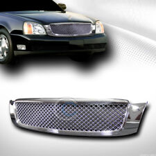 Fits 00-05 Cadillac Deville Chrome Mesh Front Hood Bumper Grill Grille Guard ABS picture