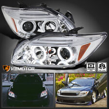 Clear Fits 2005-2010 Scion tC LED Halo Projector Headlights Lamp Left+Right picture