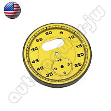 Yellow Dial Clock Gauge Chrono For Porsche Cayman 911 Macan Cayenne Boxster picture
