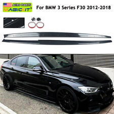 For BMW 3 Series F30 F31 M Performance Side Skirt Extension Blades Carbon Look picture