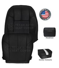 2007 to 2014 GMC Sierra 1500 Denali Leather Replacement Seat Cover Black picture