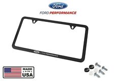 Mustang F-150 Ford Performance Black Stainless Steel License Plate Frame picture