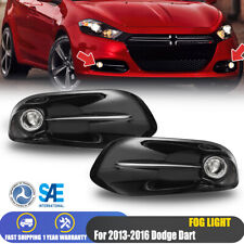 For 2013-2016 Dodge Dart Assembly Fog Lights Bumper Clear Lens Wiring Switch Kit picture