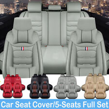 For Toyota Camry Car Seat Covers 5-Seats Front & Rear Protector Leather Full Set picture