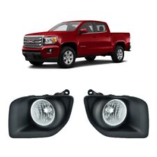 For 2015-2020 GMC CANYON Fog Lights Lamps with Bezels L&R Side picture
