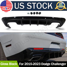 Gloss Black Rear Diffuser For 2015-23 Dodge Challenger SRT Hellcat R/T Scat Pack picture