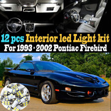 12Pc Super White Car Interior LED Light Kit Package for 93-02 Pontiac Firebird picture