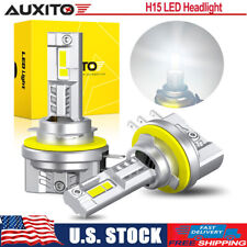 AUXITO H15 LED Headlight Bulb Canbus Error Free High Beam DRL 7035 100W 80000LM picture