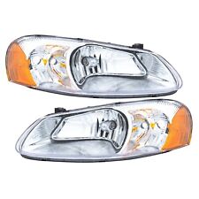 Headlight Assembly Set For 2001-2006 Dodge Stratus Left Right Sedan With Bulb picture