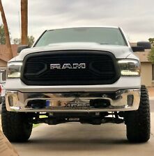 Black & Chrome Big Horn Grille fits 13-18 Ram 1500 Replacement Letters Included picture
