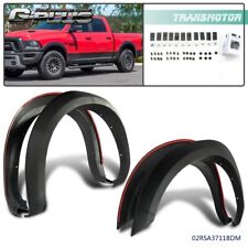 [4PCS]FIT FOR 10-18 DODGE RAM 2500 3500 FACTORY STYLE BLACK WHEEL FENDER FLARE picture