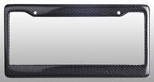 Real 100% Carbon Fiber License Plate Frame Tag Cover Orignal 3K With Free Caps picture