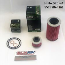 BajaRon Hiflo 564-SE5 Oil Filter w/559 Trans Filter - Can-Am Spyder + Seal Kit picture