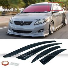 For 09-13 Toyota Corolla  Mugen Style 3D Wavy Tinted Window Visor Vent picture