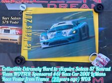 RARE KONRAD NOTTER SALEEN S7 R #61 LEMANS 2001 RACE POSTER NOS FROM FRANCE FORD picture