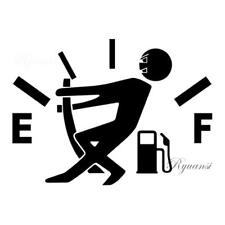 1pc Funny Car Vinyl Sticker High Gas Consumption Decal Fuel Gage Empty Black picture