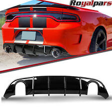 For 2015-24 Dodge Charger SRT Rear Lip Diffuser Bumper Lower Valance Gloss Black picture