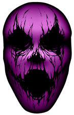 Purple Screaming Scary Face Car Truck Vinyl Hood Graphic Decal picture