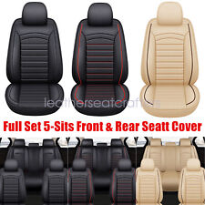 PU Leather 5-Sits Seat Covers Full Set Front & Rear Cushion Protector For Ford picture