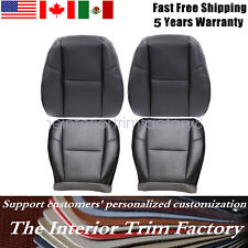 Fits 2007-2014 Cadillac Escalade Leather Seat Cover Black Both Side Bottom & Top picture
