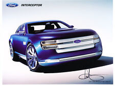 2007 Ford Interceptor Concept Signed 1-page Sales Brochure Card picture