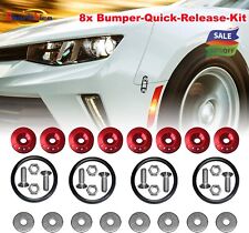 8PCS x Red JDM Quick Release Fasteners Bumper Car Trunk Fender Hatch Lids Kit picture