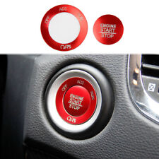 Red Aluminum Engine Start/Stop Push Button Patch Cover for Dodge Durango Charger picture