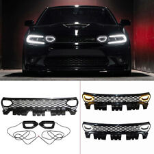 For 2015-2021 Dodge Charger SRT Scat Pack Front Bumper Grille Grill w/LED Light picture
