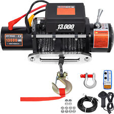 13000LBS Electric Winch 12V Synthetic Cable Truck Trailer Towing Off-Road 4WD picture
