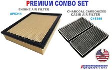 PREMIUM AIR FILTER + CHARCOAL CABIN FILTER For  1999 - 2002 SILVERADO SIERRA picture