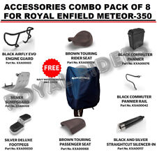 ACCESSORIES COMBO PACK OF 8 for Fits Royal Enfield METEOR 350 - picture