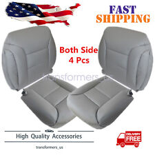 For 1995 1996 1997 1998 1999 Chevy Tahoe Suburban Leather Seat Covers Gray picture