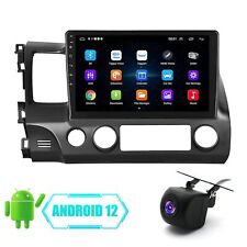 Android 12 Car Stereo Radio Apple CarPlay GPS WiFi For Honda Civic 2006-2011 US picture