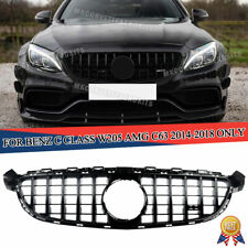 C63 AMG GT R Front Racing Grill Grille for Mercedes-Benz W205 C63s 14-18 Black picture