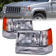 Headlights Headlamps 6 Piece Set Fits Jeep Grand Cherokee 97-98 picture