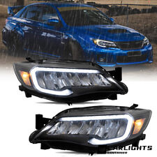 VLAND Headlights w/Animation For Subaru WRX STI / Impreza 2008-2014 LED DRL Sets picture