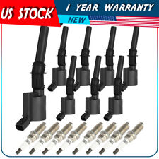 8 Ignition Coil DG508 & Spark Plug SP479 For Ford F150 Expedition 4.6L 5.4L picture