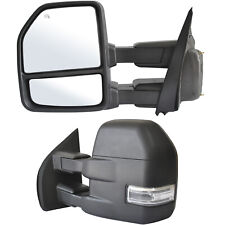 Pair Towing Mirrors for 2015-2020 Ford F150 Truck Power Heated LED Signal LH RH picture