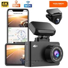 WOLFBOX 4K Dual Dash Camera Front and Rear Dash Cam Built-in WiFi&GPS for Cars picture