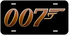 007 Black Aluminum Novelty Tag Car License Plate picture