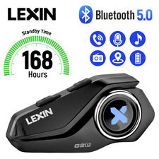 LEXIN G2P Motorcycle Intercom Helmet Headset Bluetooth Speaker FM 6Riders IP67 picture