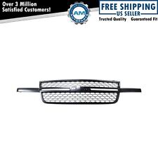 SS Style Grille Assembly Black & Gray Fits 03-07 Chevrolet Avalanche Silverado picture