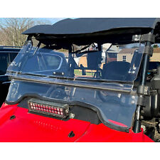 Clear Flip Windshield Scratch Resistant For 14-24 Honda Pioneer 700/700-4 Models picture