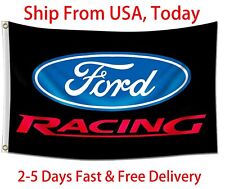 Ford Racing Flag Banner 3x5 FT Racing Development Car Logo Show Garage NEW Gift picture