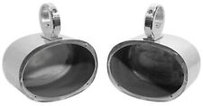 Pair Rockville 6x9 Polished Silver Aluminum Wakeboard Tower Speaker Enclosures picture