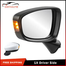 1XDriver Side Power Heated Manual Fold Mirror w/Turn Signal fit 13-14 MAZDA CX-5 picture
