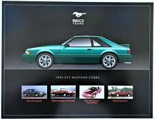 MINT 1993 FORD SVT MUSTANG COBRA SVT GEN. 1987-1993 BROCHURE CARD MADE IN USA picture