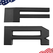 NEW Matte Black F & R Letters Fits R Style Grille For 2015-2017 Ford F-150 F150 picture