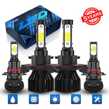 For 2007 2008-2009 Jeep Compass 4X Led Headlights High-Low Beam Fog Light 6000k picture